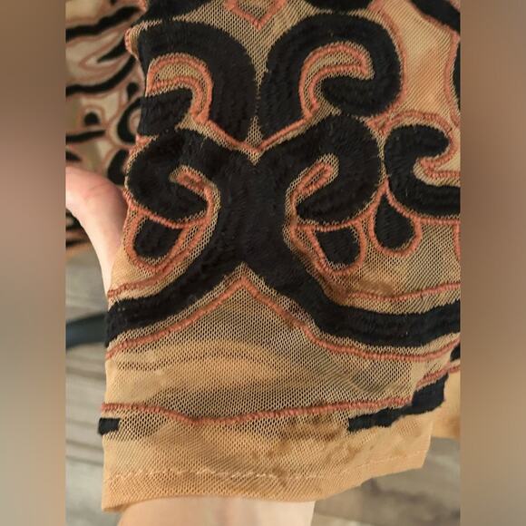 For love & lemons $299 Antonina Mini Dress in Black & Nude sheer size M sold out - Picture 4 of 10